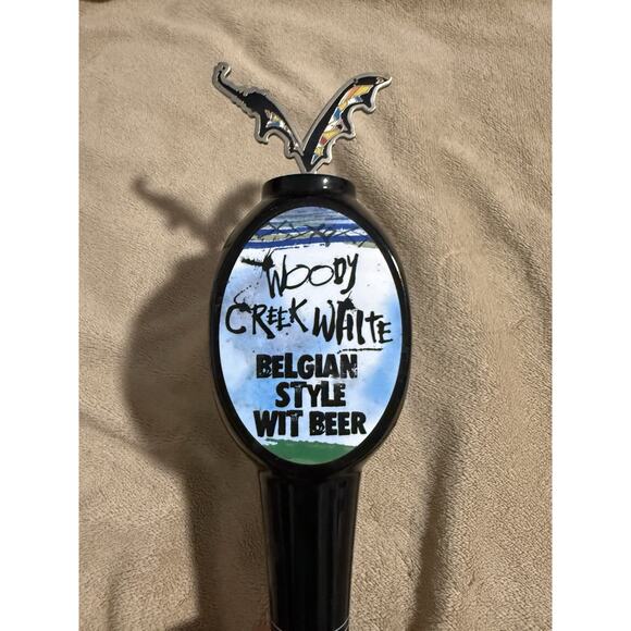 Flying Dog Woody Creek White 13” Beer Tap Bar Handle Belgian Style Wit Beer - Picture 1 of 7